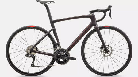 Picture of Tarmac SL7 Comp - Shimano 105 Di2 SATIN RED TINT OVER CARBON / RED SKY