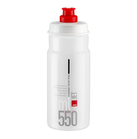 Picture of BIDON ELITE JET 550ML CLEAR/RED